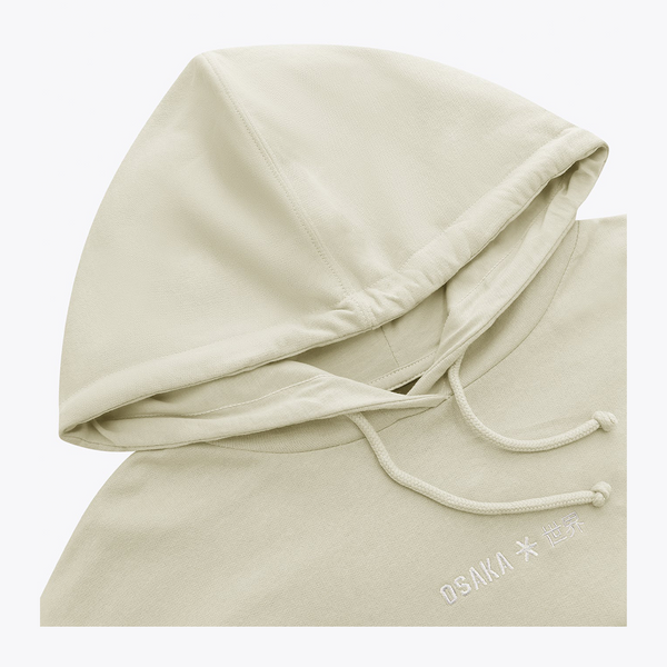 Osaka Women Cropped Hoodie #WarmGrey