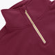 Osaka Women Cropped Half Zip Sweater | Cherry Lacquer