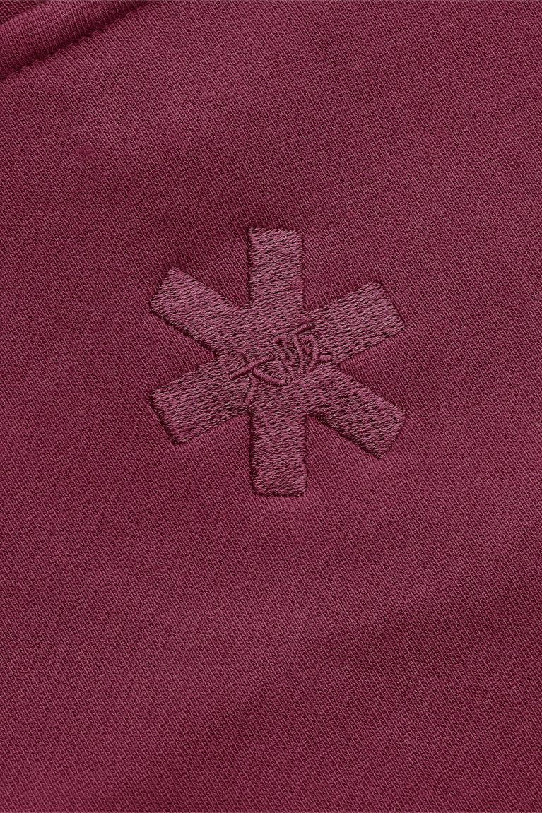 Osaka Women Cropped Full Zip Hoodie | Cherry Lacquer