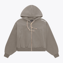 Osaka Women Cropped Full Zip Hoodie #Cloudburst