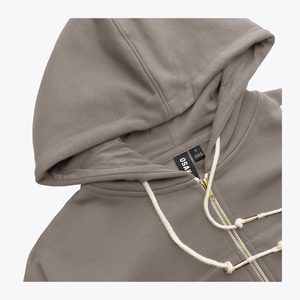 Osaka Women Cropped Full Zip Hoodie #Cloudburst