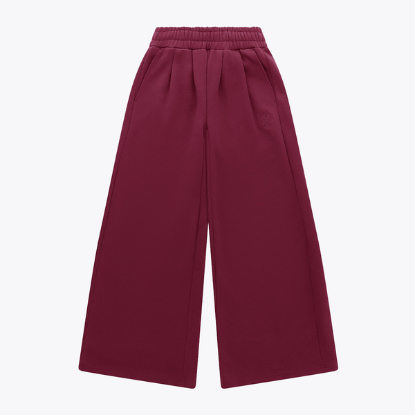 Osaka Women Wide Leg Sweatpants #CherryLacquer