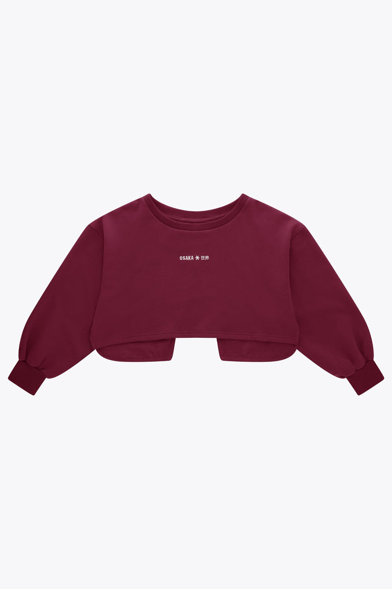 Osaka Women Crossed Back Sweater | Cherry Lacquer