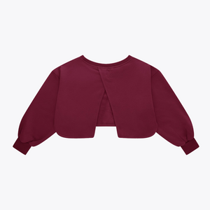 Osaka Women Crossed Back Sweater #CherryLacquer
