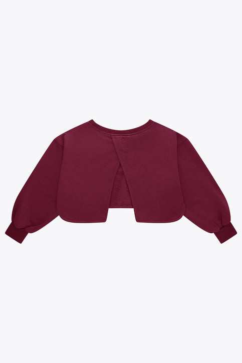 Osaka Women Crossed Back Sweater | Cherry Lacquer