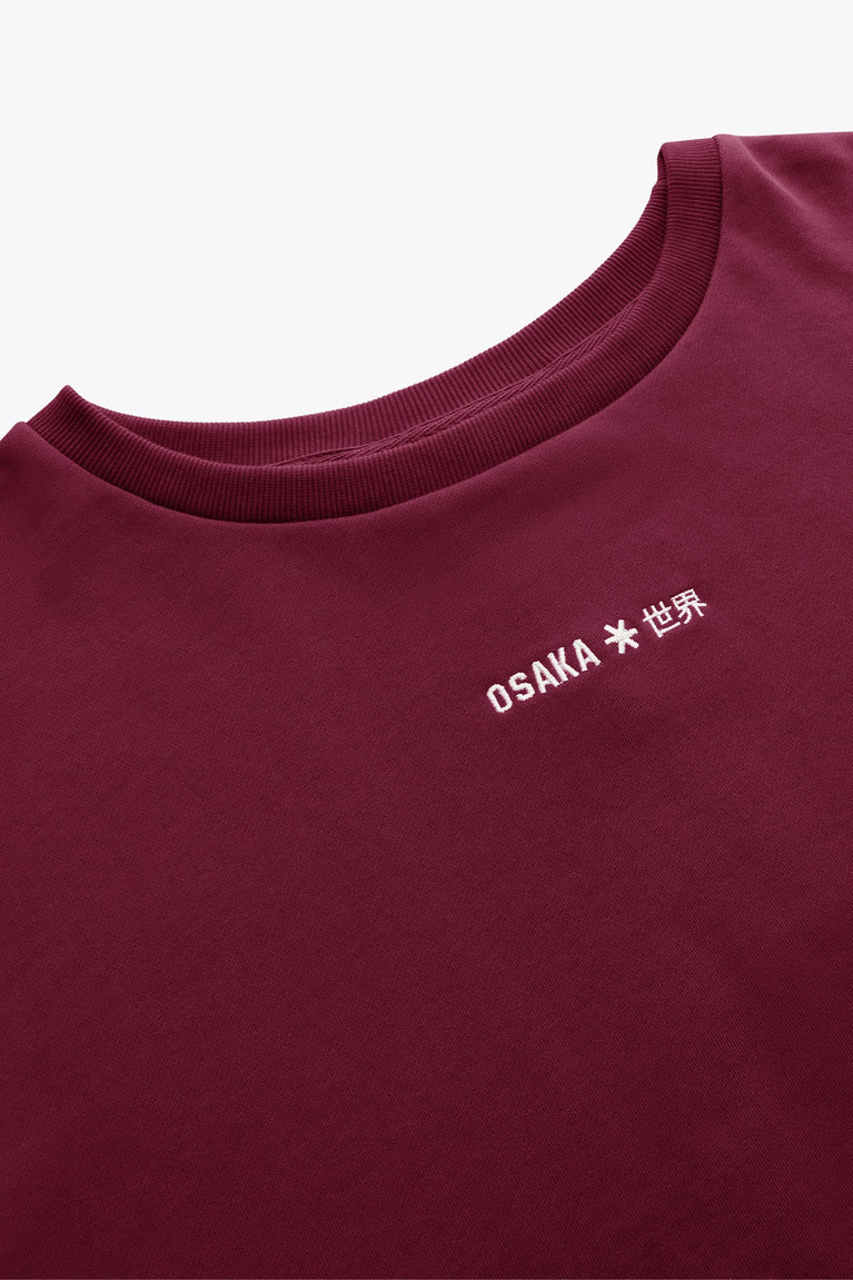 Osaka Women Crossed Back Sweater | Cherry Lacquer