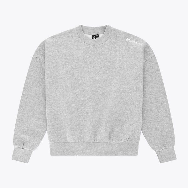 Osaka Men Boxy Sweater #HeatherGrey