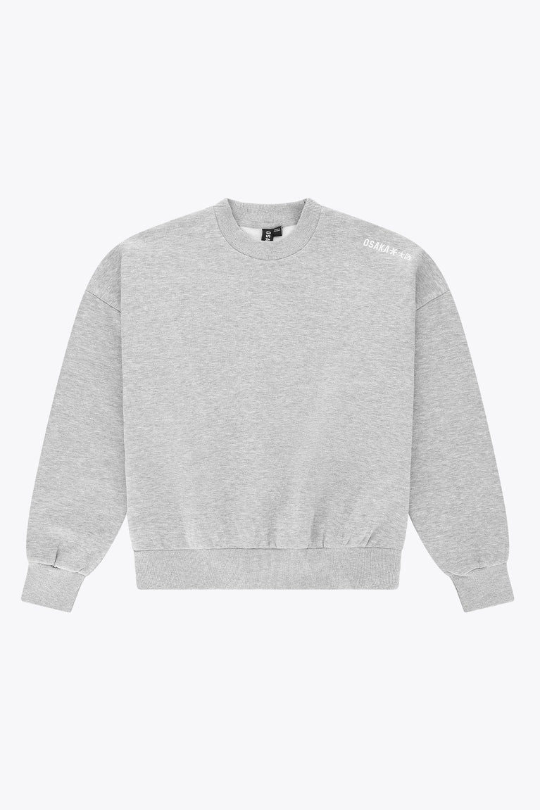 Osaka Men Boxy Sweater | Heather Grey