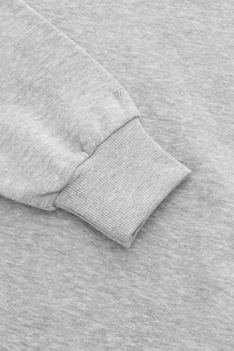 Osaka Men Boxy Sweater | Heather Grey