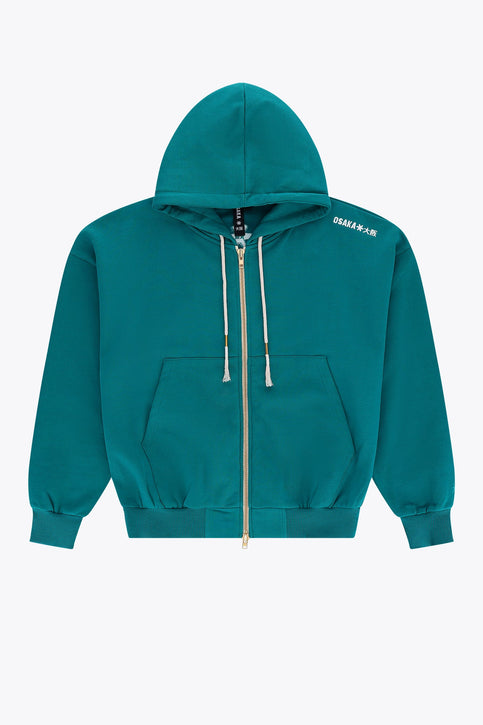 Osaka Men Full Zip Hoodie | Transformative Teal