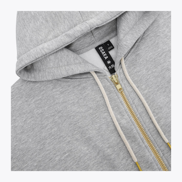 Osaka Men Full Zip Hoodie #HeatherGrey