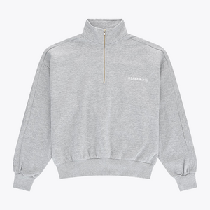 Osaka Men Half Zip Sweater #HeatherGrey