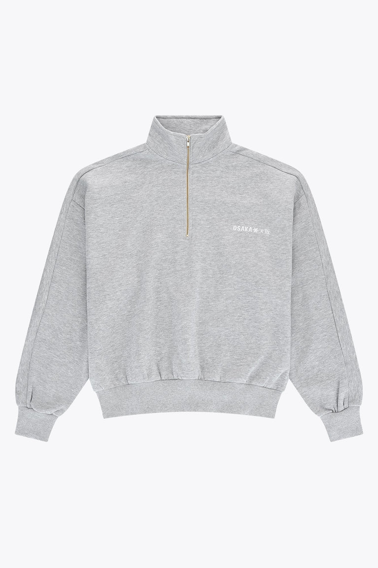 Osaka Men Half Zip Sweater | Heather Grey