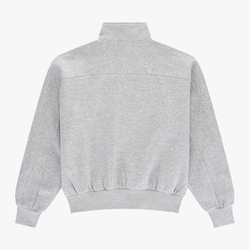Osaka Men Half Zip Sweater #HeatherGrey