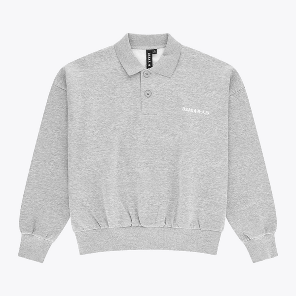 Osaka Men Polo Sweater #HeatherGrey