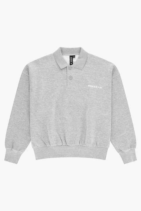 Osaka Men Polo Sweater | Heather Grey