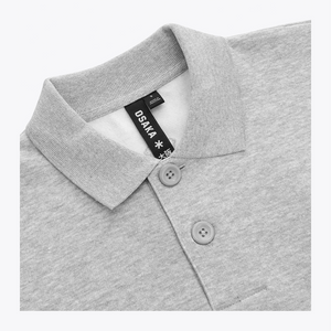 Osaka Men Polo Sweater #HeatherGrey