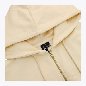 Osaka Women Cropped Full Zip Hoodie #Washi