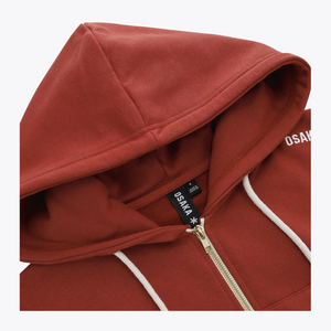 Osaka Women Cropped Full Zip Hoodie #Brunette