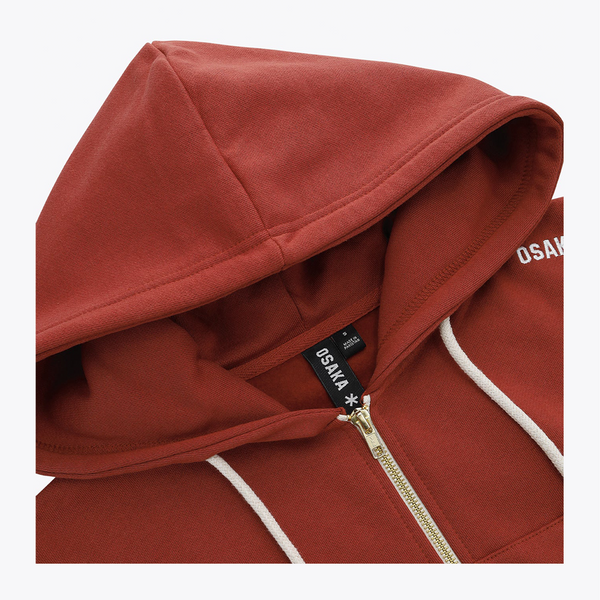 Osaka Women Cropped Full Zip Hoodie #Brunette
