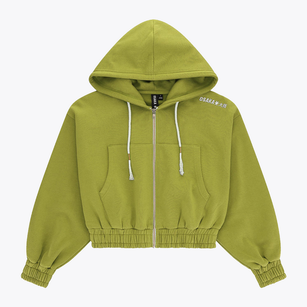 Osaka Women Cropped Full Zip Hoodie #Ferite