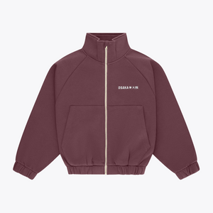 Osaka World Women Full Zip Sweater #Peppercorn