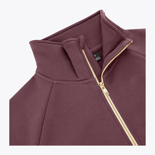 Osaka World Women Full Zip Sweater #Peppercorn