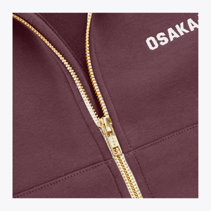Osaka World Women Full Zip Sweater #Peppercorn