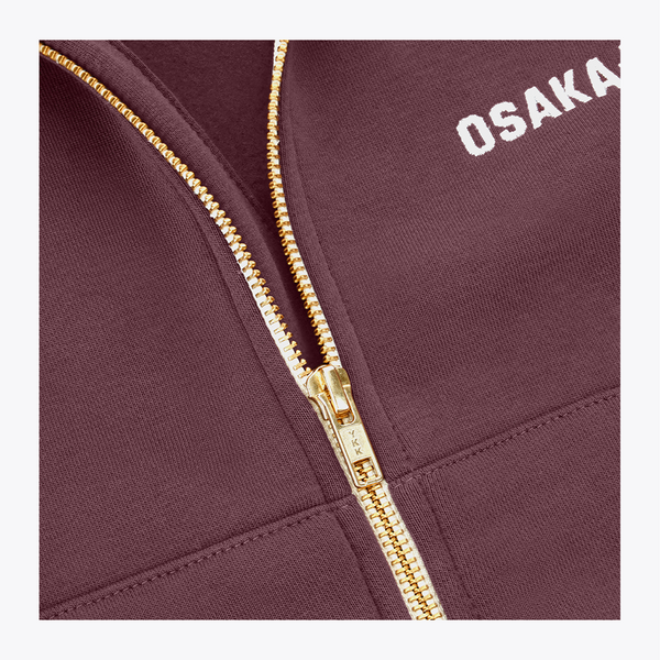 Osaka World Women Full Zip Sweater #Peppercorn