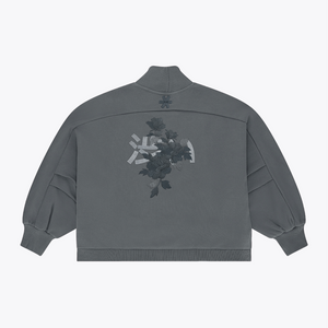 Women Mockneck Sweater #DarkGreyMelange