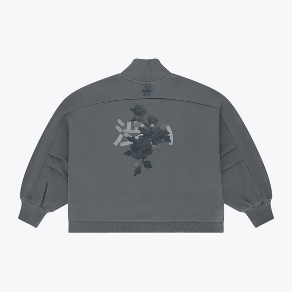Women Mockneck Sweater #DarkGreyMelange
