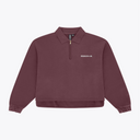 Women Polo Zip Sweater #Peppercorn