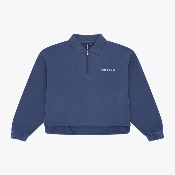 Women Polo Zip Sweater #Olympian
