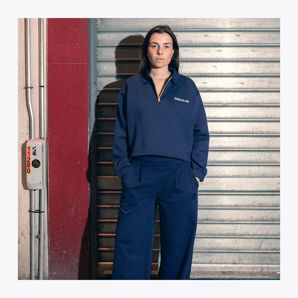 Women Polo Zip Sweater #Olympian