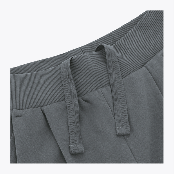 Osaka Women Wide Leg Sweatpants #DarkGreyMelange