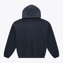Navy unisex knit hoodie with hood and kangaroo pocket #Navy