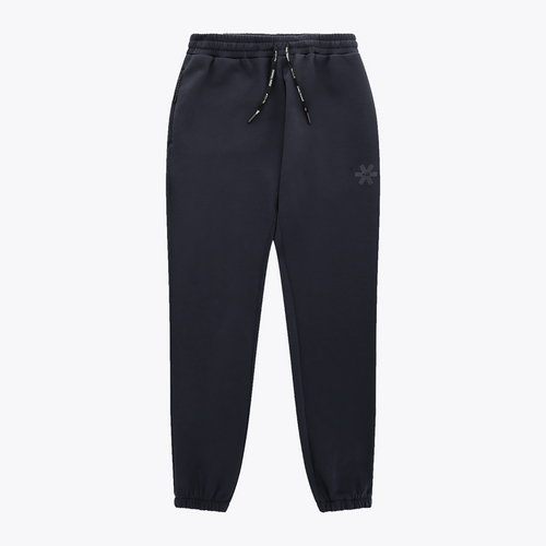 Navy unisex sweatpants with elastic waistband, drawstring, and cuffed ankles #Navy