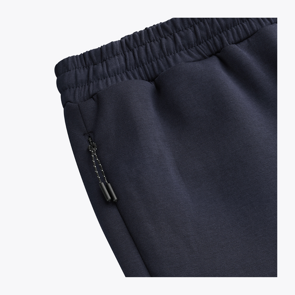 Navy sweatpants with side pocket and elastic waistband #Navy