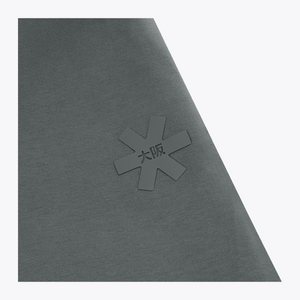 Dark grey sweatpants with subtle cross logo on the leg #DarkGreyMelange