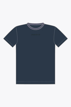 Osaka Intraloom Boxy Tee | Navy