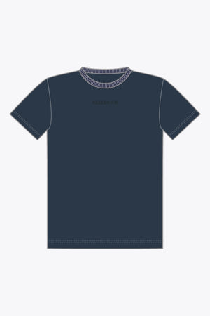 Osaka Intraloom Boxy Tee | Navy