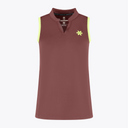 Osaka Women Court Tank Top #Peppercorn | Front of Tank top