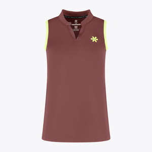 Osaka Women Court Tank Top #Peppercorn | Front of Tank top