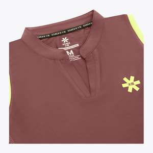 Osaka Women Court Tank Top #Peppercorn | Front logo