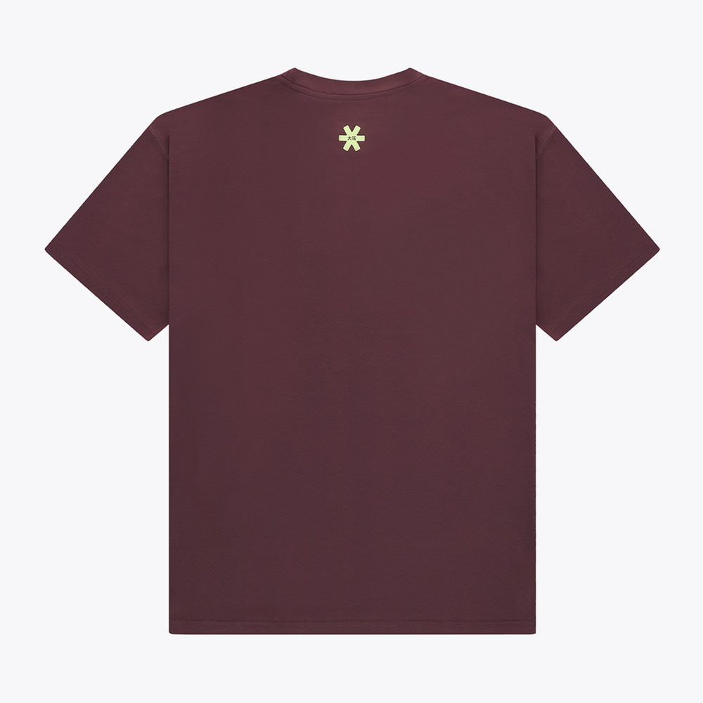 Osaka World Men Active Tee White | #Peppercorn | Front of shirt