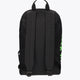 Osaka sports backpack in black with logo in green. Back view