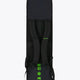 Pro Tour stickbag large in black with logo in green. Back view