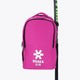 Osaka sports backpack in pink with logo in white. Front view