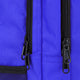Osaka sports backpack in blue with logo in white. Detail zip view