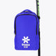 Osaka sports backpack in blue with logo in white. Front view